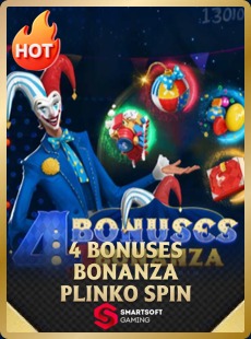4 Bonuses Bonanza — Plinko Spin